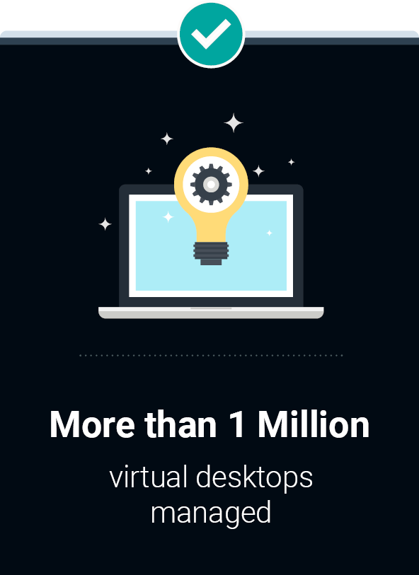 infographic about number of managed virtual desktops, Dell Technologies | DXC Technology