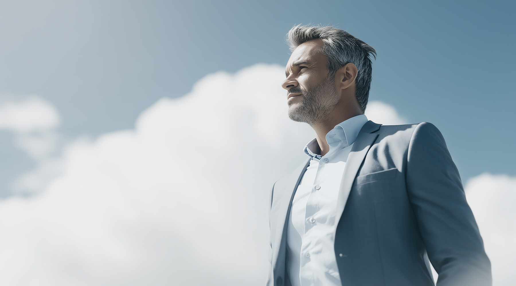 man standing in front of clouds, Private Cloud | DXC Technology | DXC Technology