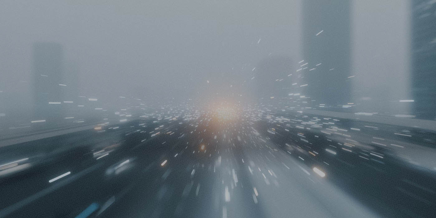 Abstract AI and digital technology background representing the global AI survey | DXC Technology Insights