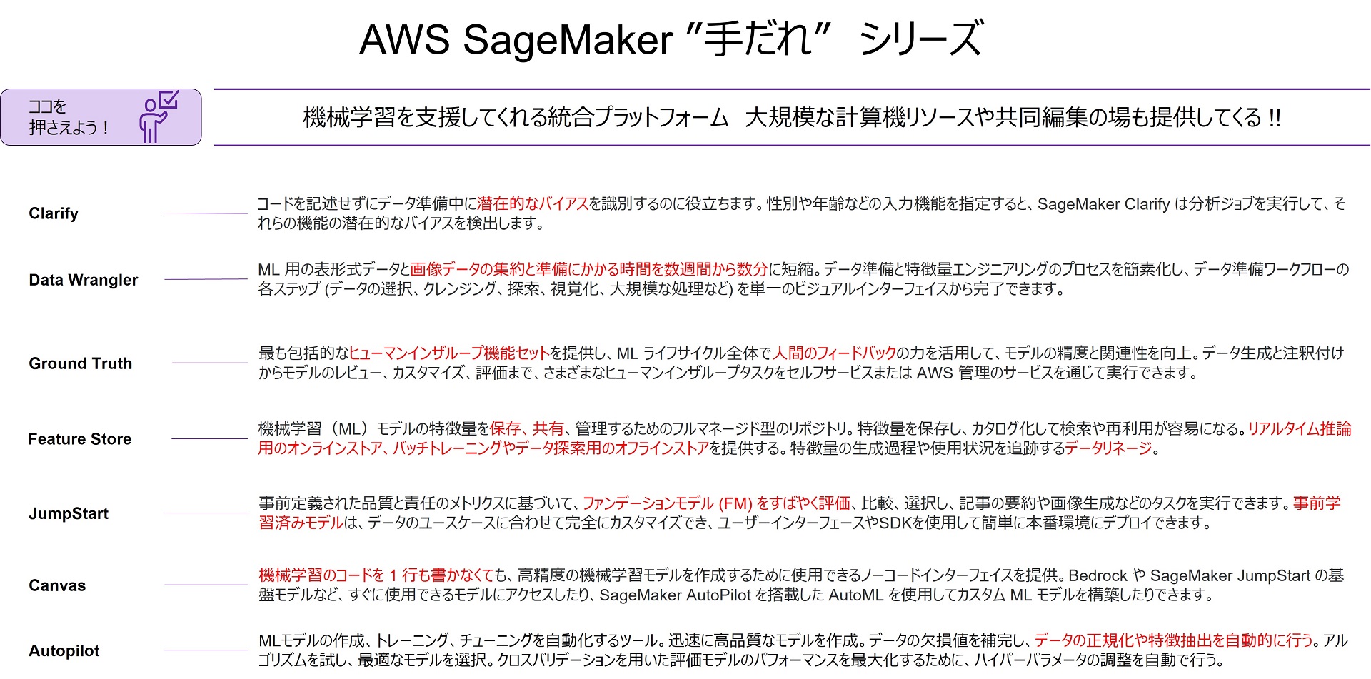 最新版 AWS 新試験 AIF / MLA 試験への対応 ～2024 AWS All