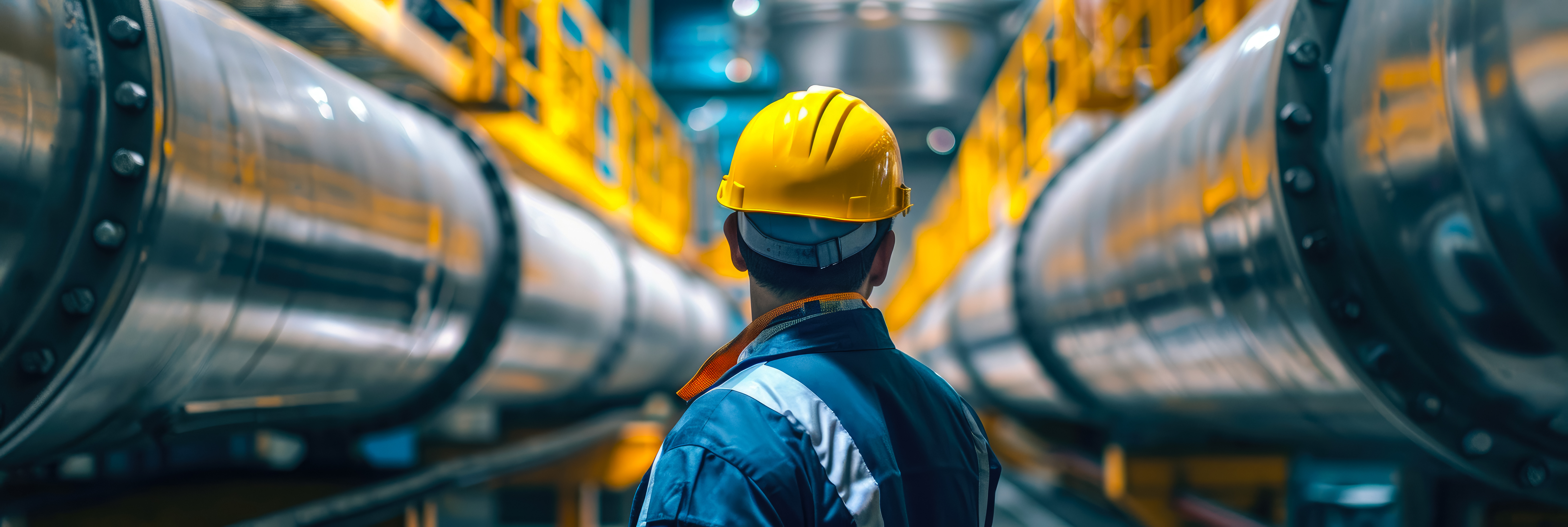 Maintenance crew inspects offshore equipment, enabling digital solutions for the oil and gas sector | DXC Technology