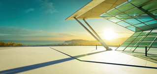 View of seascape and village from rooftop, Private Cloud | DXC Technology  Customer Story