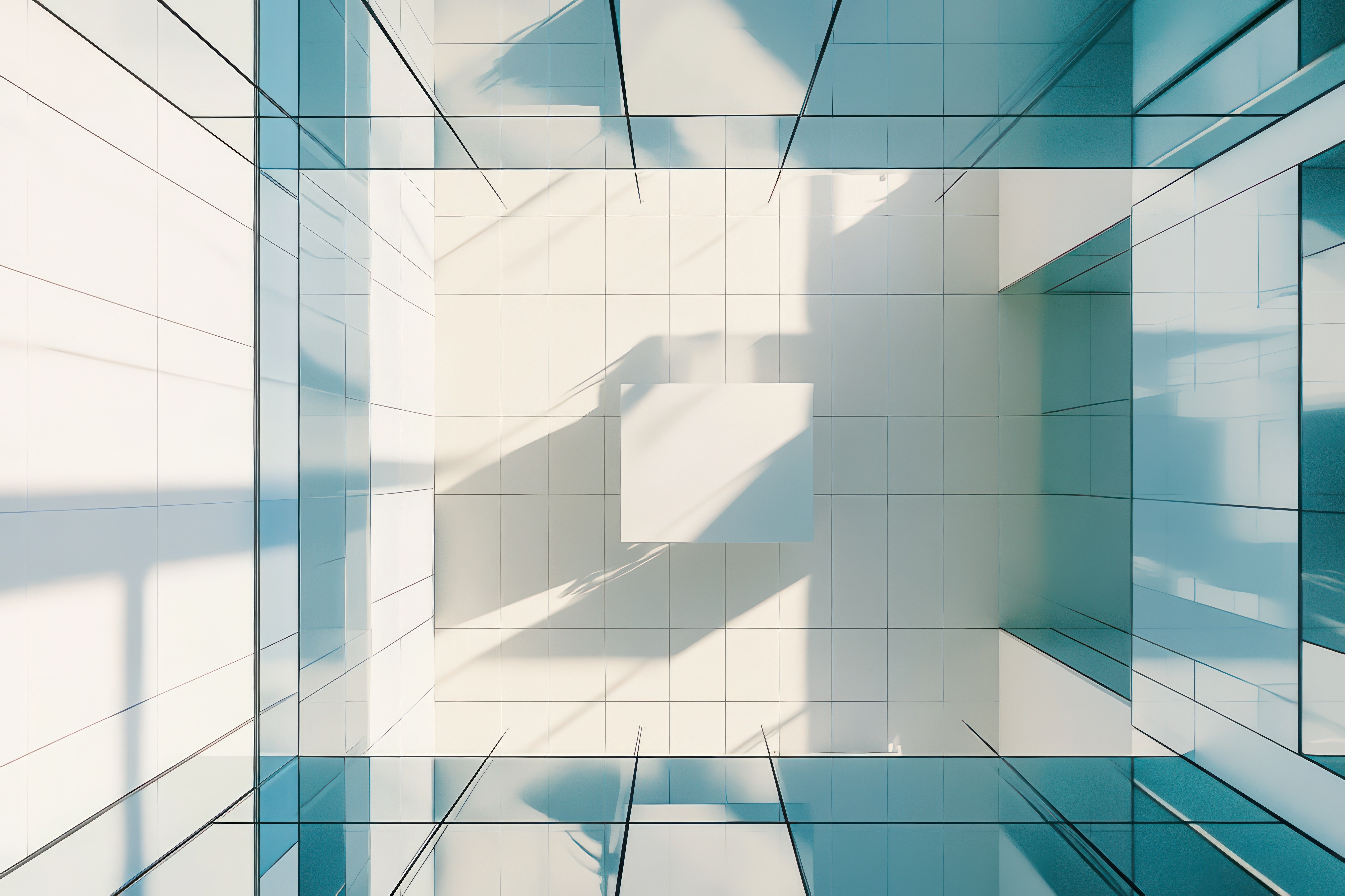 Glass Atrium Sunlight Modern Office Building Interior Design, SAP and Databricks | DXC Technology