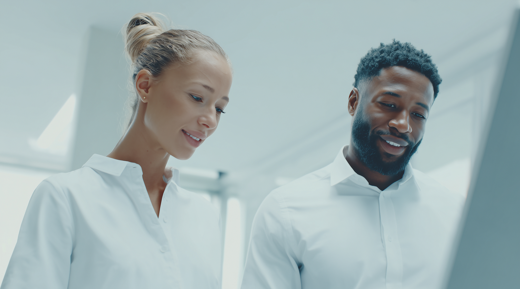 two people discussing agentic stack, Private AI for the Enterprise | DXC Technology