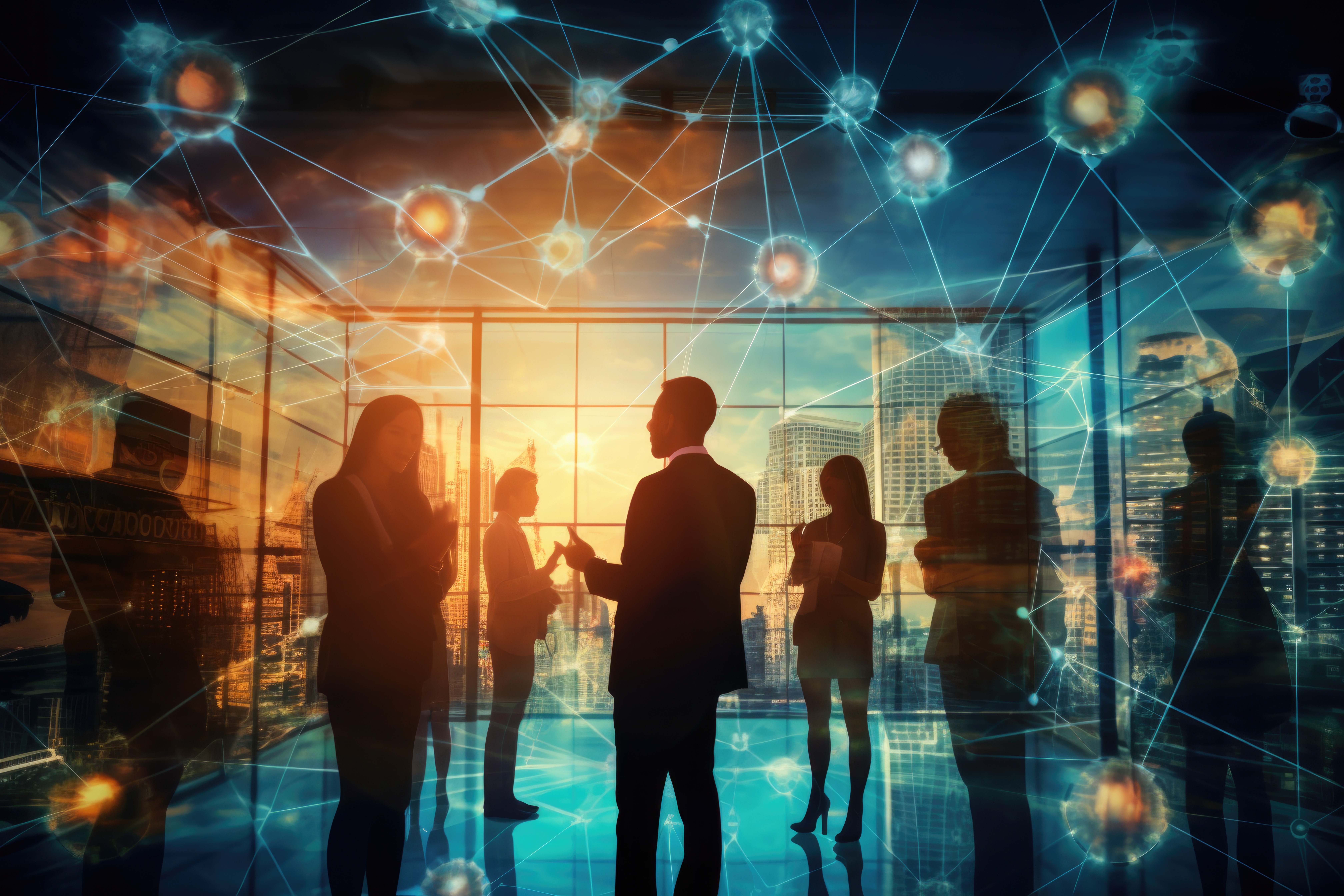 office workers near building's window, AI & Data | DXC Technology Insights