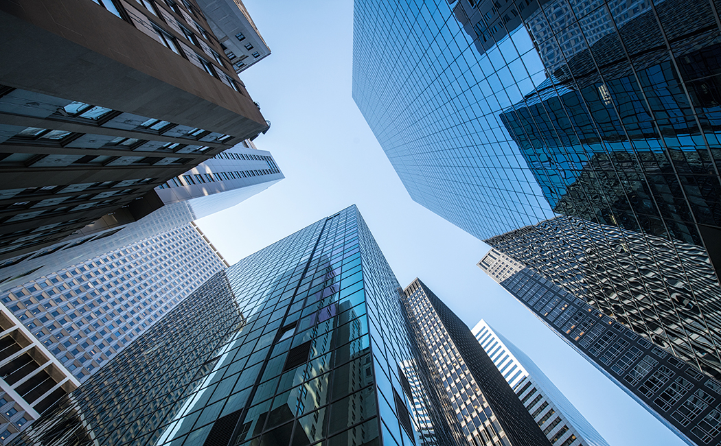 Hochhäuser und Büros in New York City, USA