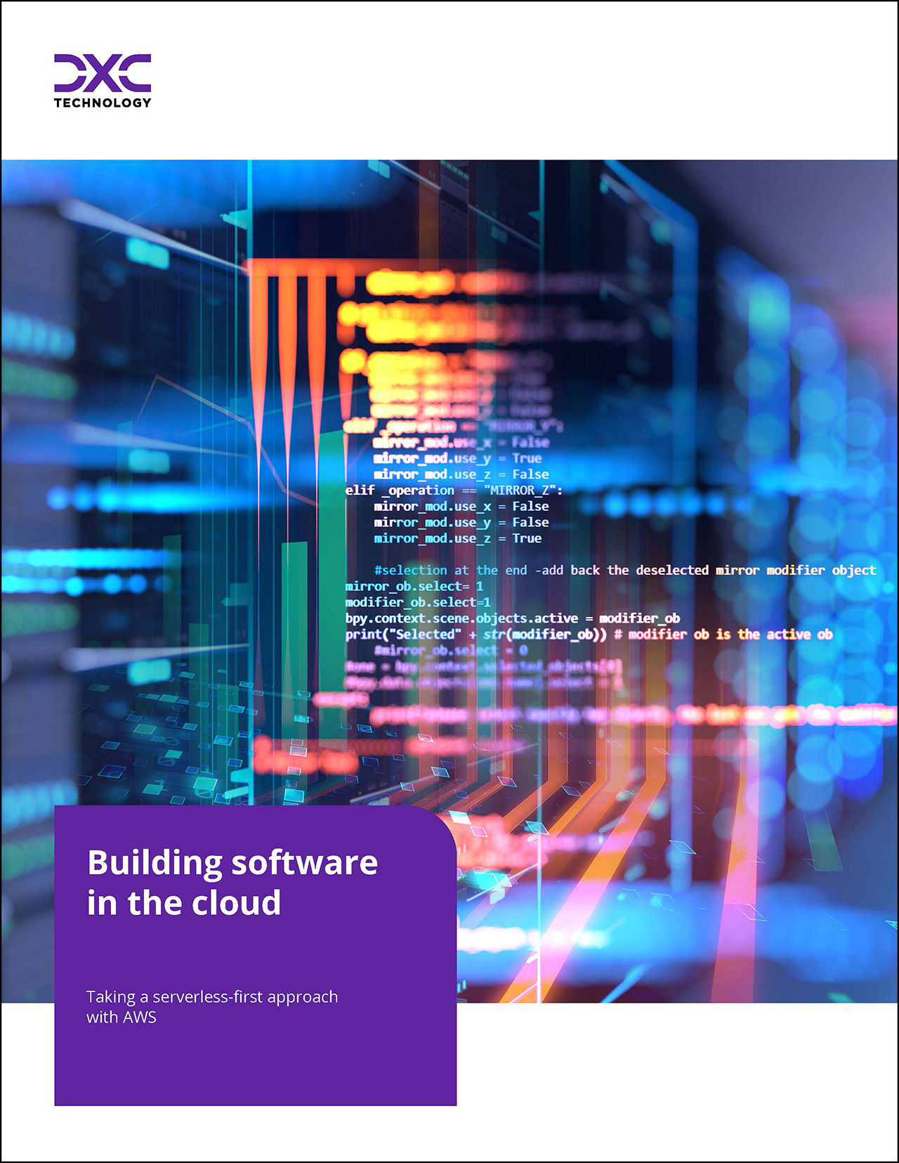 Building software in cloud-cover image, Cloud & Infrastructure | DXC Technology Insights