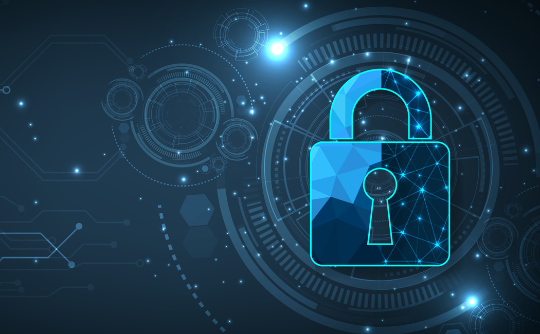 Internet security and Data prevent concept.