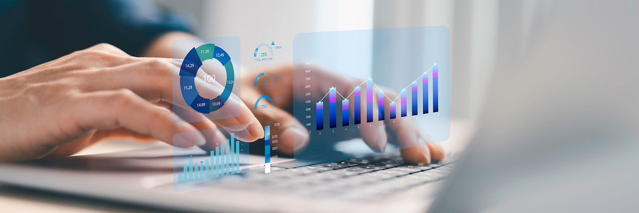 Hands at a keyboard in front of a screen, Trading Health Checks | DXC Technology
