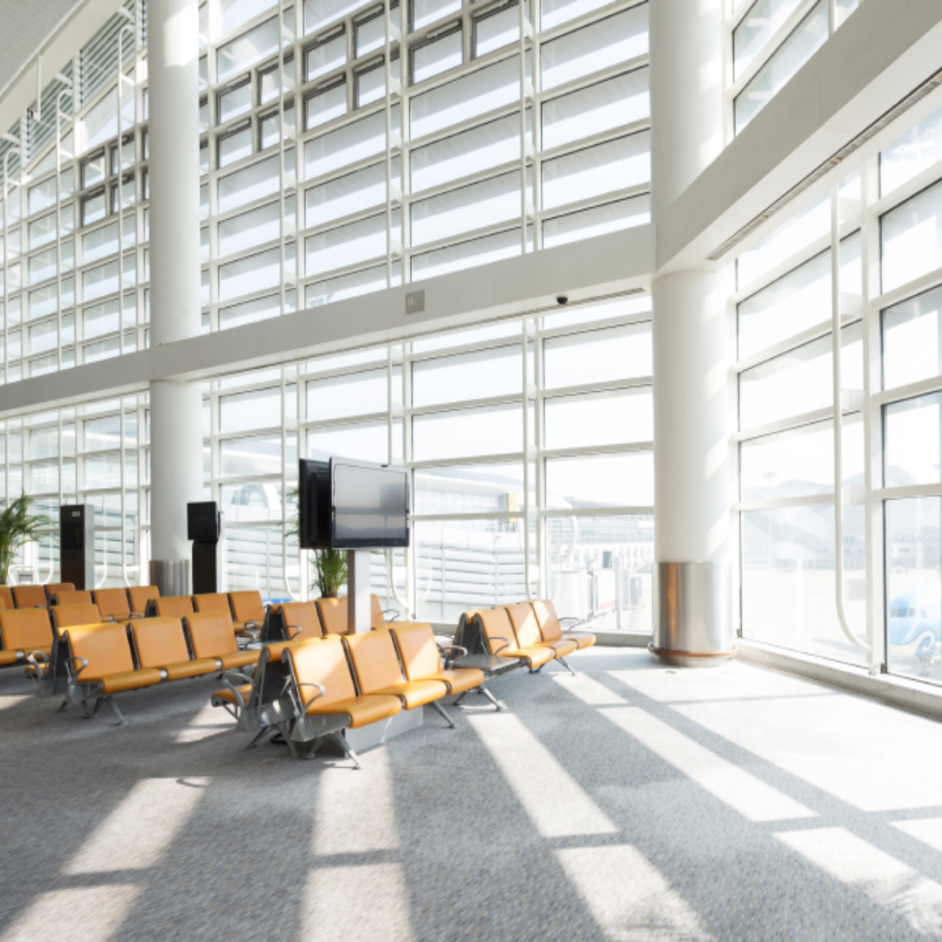 airport waiting area, AWS | DXC Technology